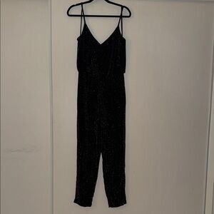 Eliza J Black Sparkle Jumpsuit